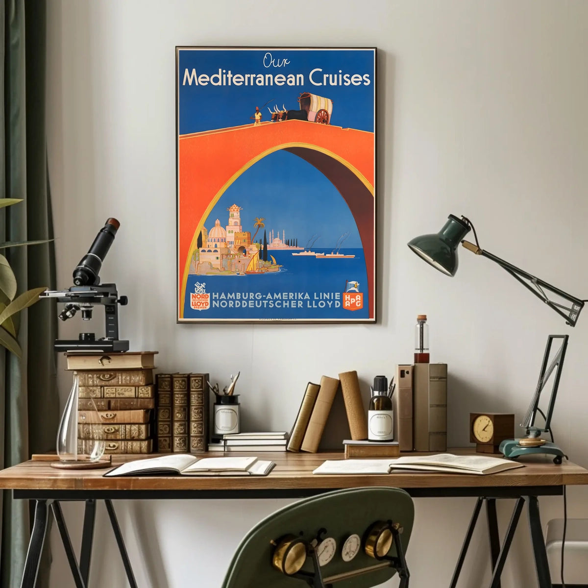 Mediterranean Cruises Advertisement Poster