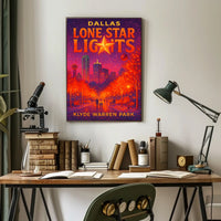 Dallas Lone Star Lights Poster