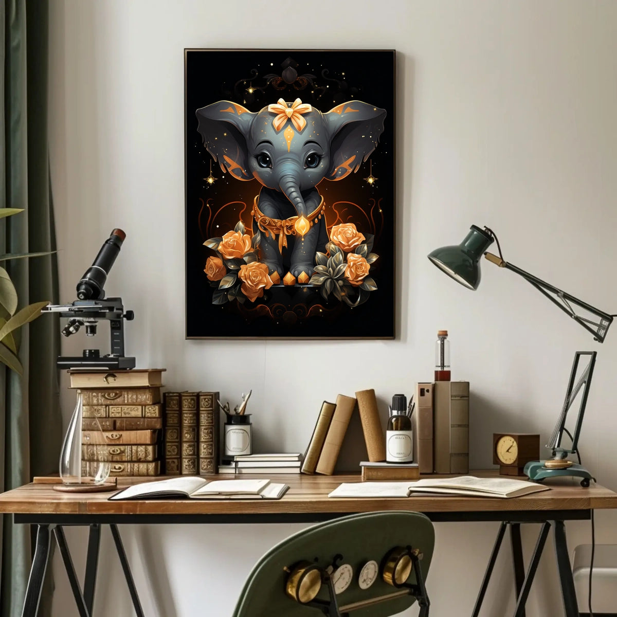 Enchanted Elephant Elegance Poster