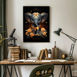 Enchanted Elephant Elegance Poster
