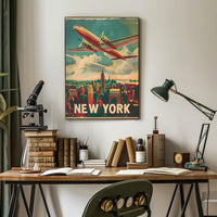 Vintage New York Aviation Poster