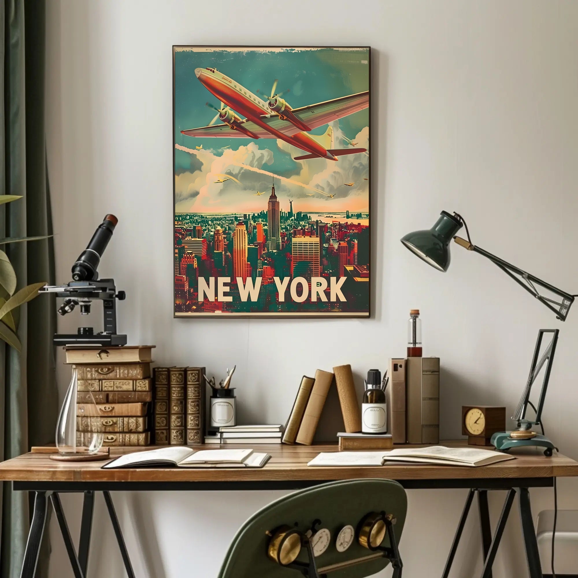 Vintage New York Aviation Poster
