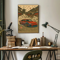 Japanese Street Racing Adventure Poster - Cultural or Heritage Poster