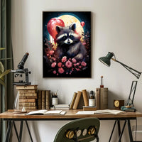 Moonlit Mischief Poster Moonlight Wall Art For Living Rooms