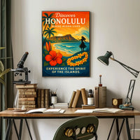 Discover Honolulu Where Aloha Lives Poster