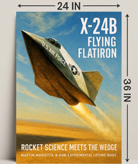 X-24B Flying Flatiron Poster PosterGoat