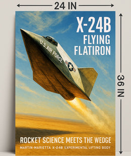 X-24B Flying Flatiron Poster PosterGoat
