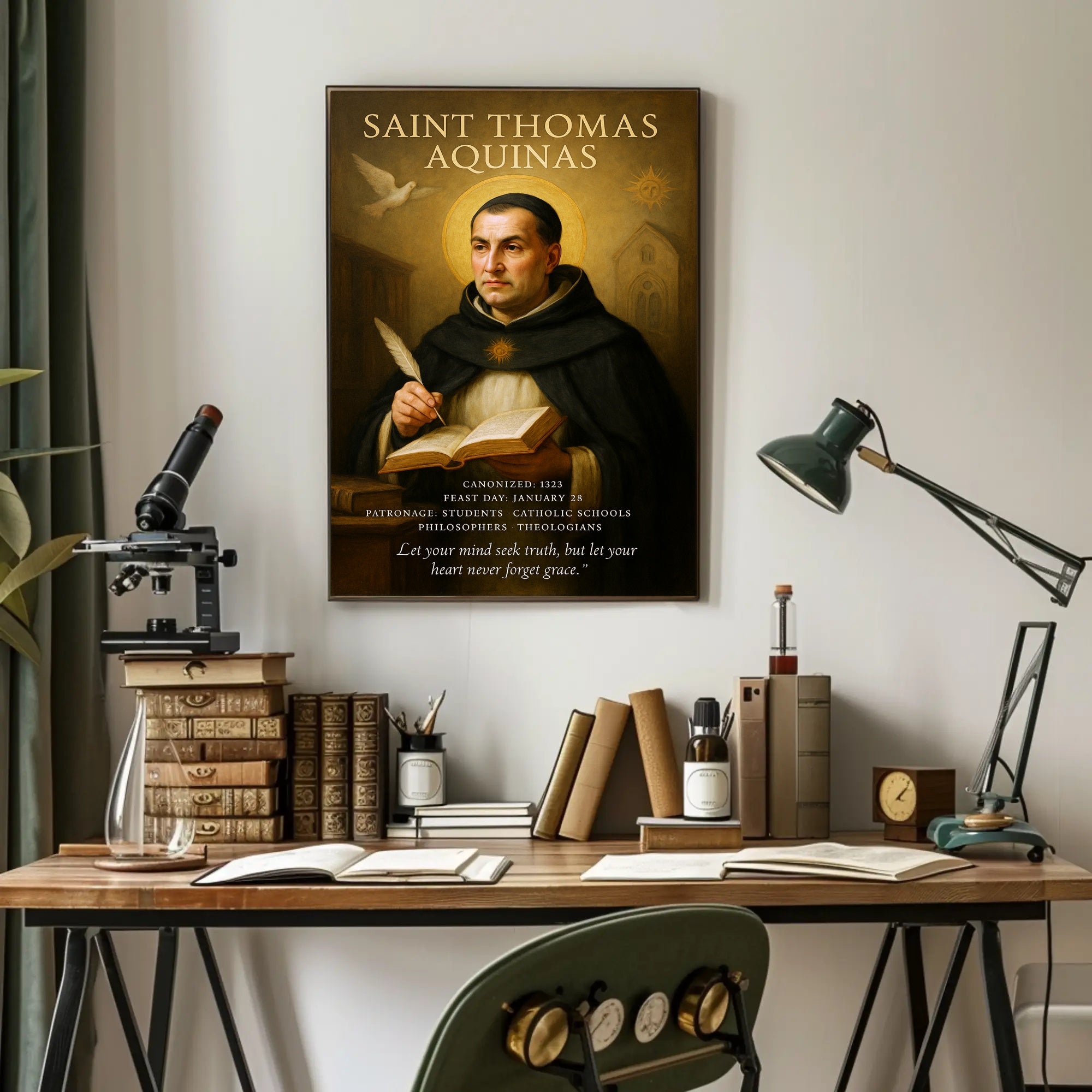 Saint Thomas Aquinas Tribute Poster PosterGoat