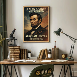 Abraham Lincoln A Man Divided Yet United Poster
