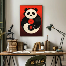 Panda Dj Vibes Poster