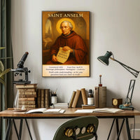 Saint Anselm Patron of Philosophers and Theologians Poster PosterGoat