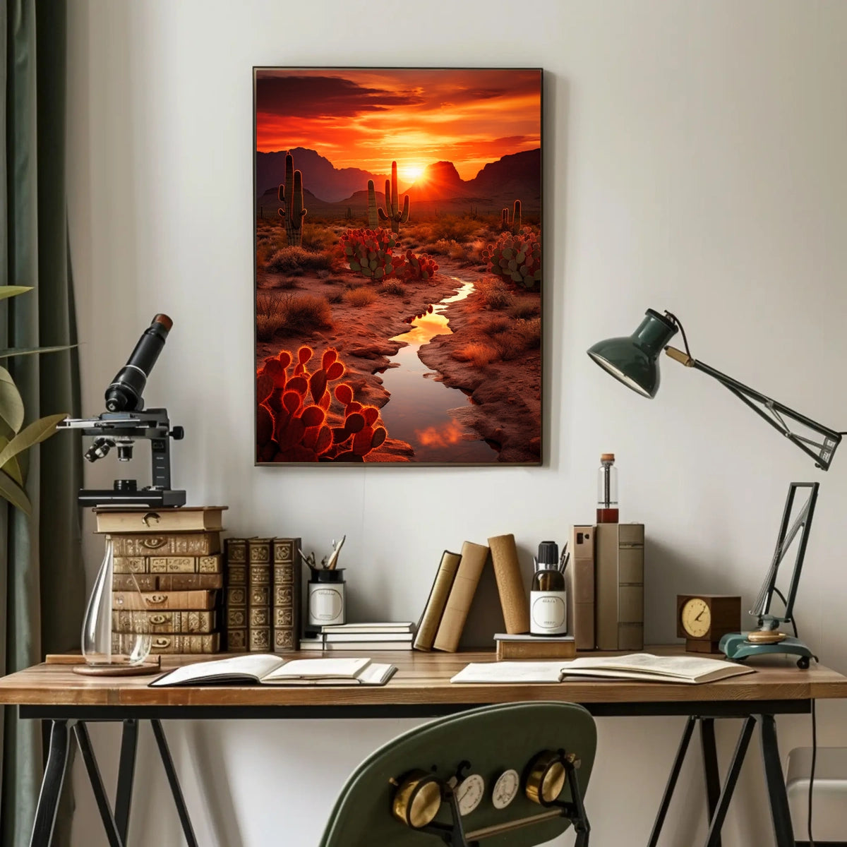 Desert Sunset Serenity Poster