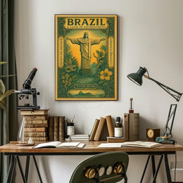Brazilian Enchantment Vintage Travel Poster
