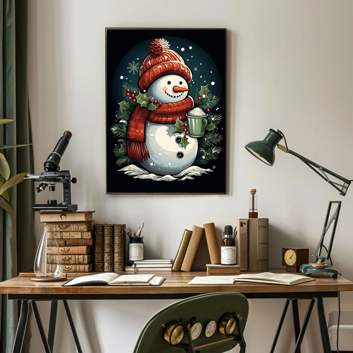 Festive Snowman Delight Poster
