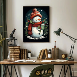 Festive Snowman Delight Poster