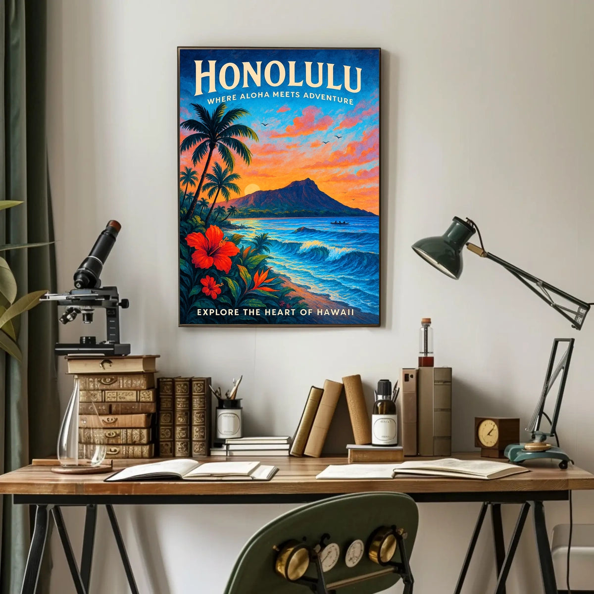 Honolulu Where Aloha Meets Adventure Poster