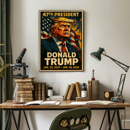 Patriotic Resolve Donald Trump Visionary Poster