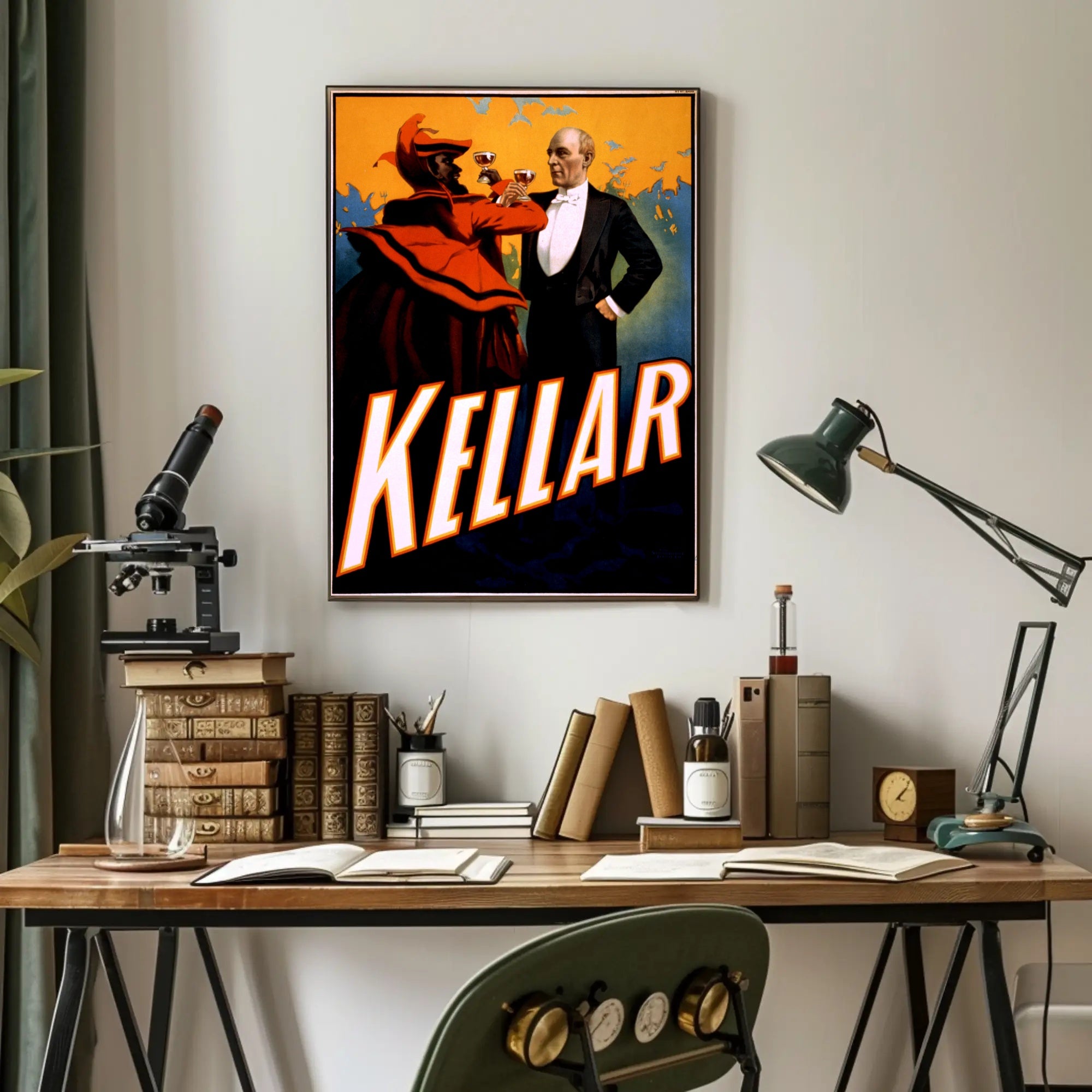 Kellar Vintage Magic Show Poster - Abstract, Artistic, or Pop Culture Poster