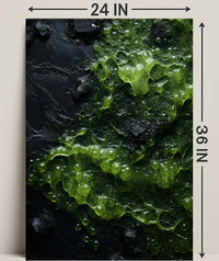 Abstract Green Texture Abstract Poster