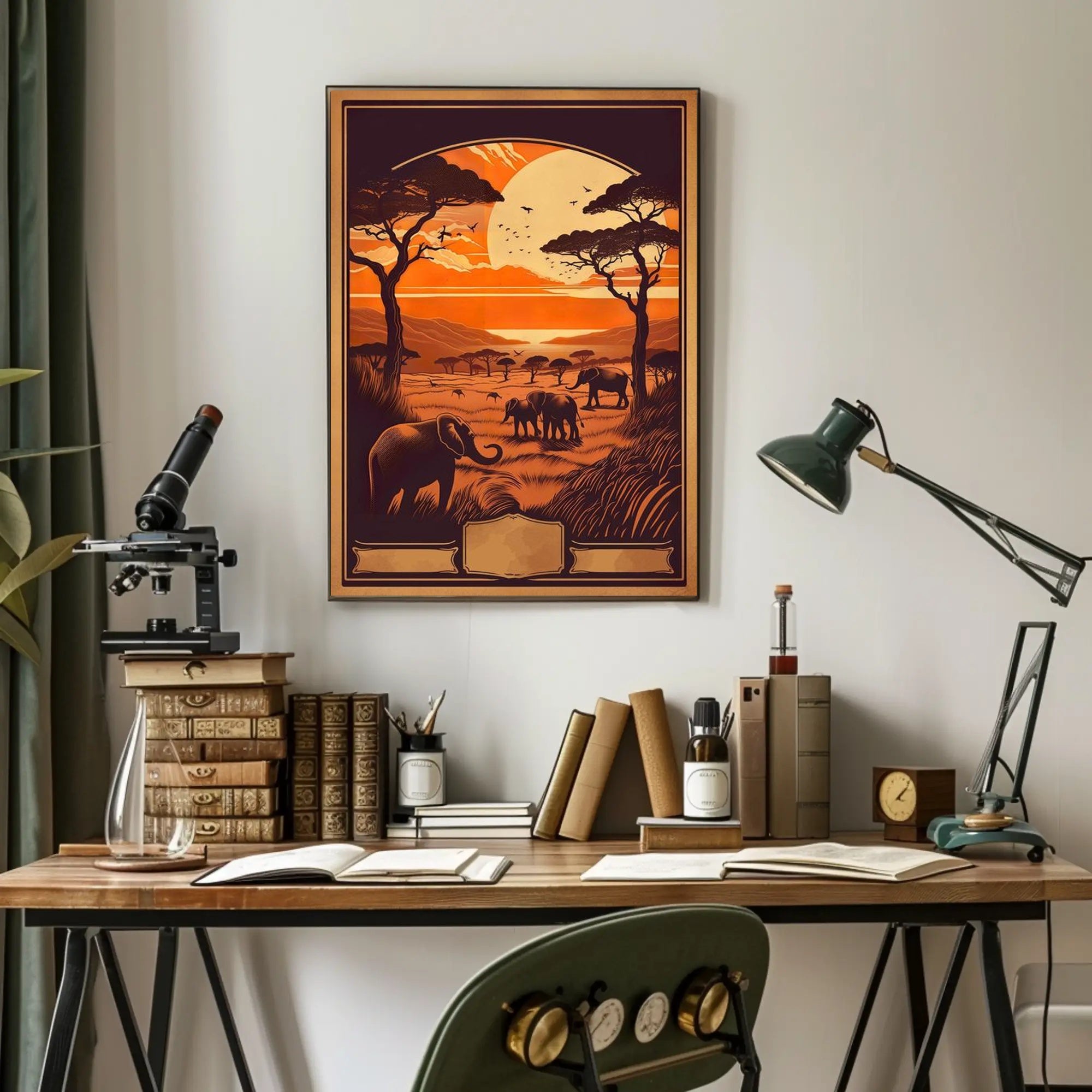 Serengeti Sunset Safari Adventure Poster