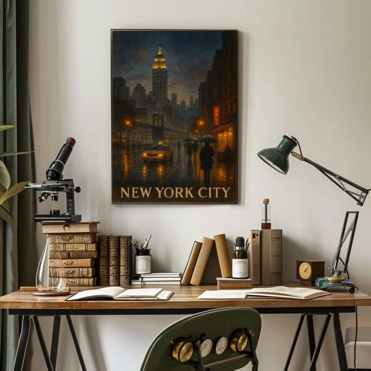 New York City at Night Poster