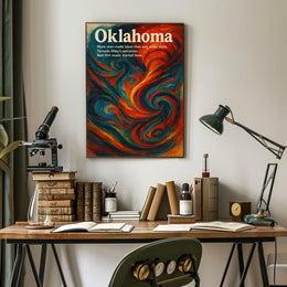 Oklahoma A Vibrant State Poster