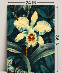 Enchanting Orchid Illustration William Morris Art Poster