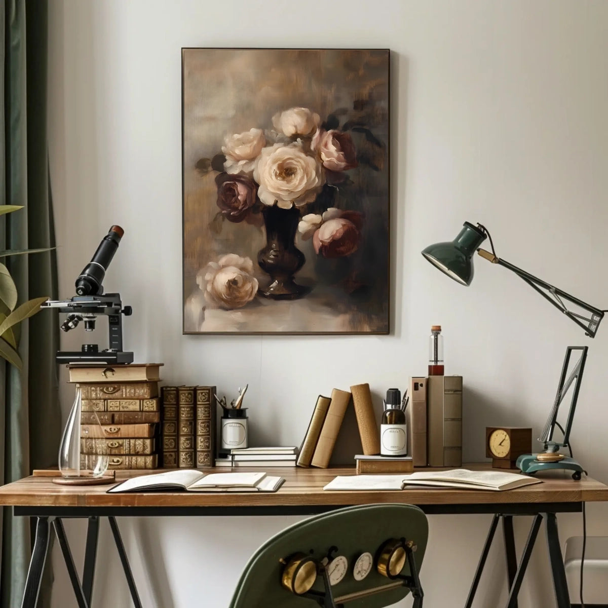 Elegant Floral Still Life Poster