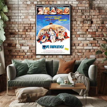 Love Airlines Vintage Poster