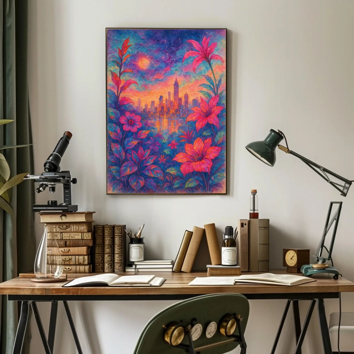 Cityscape In Bloom Poster