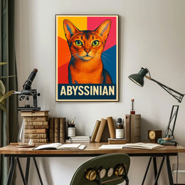 Abyssinian Cat Art Poster