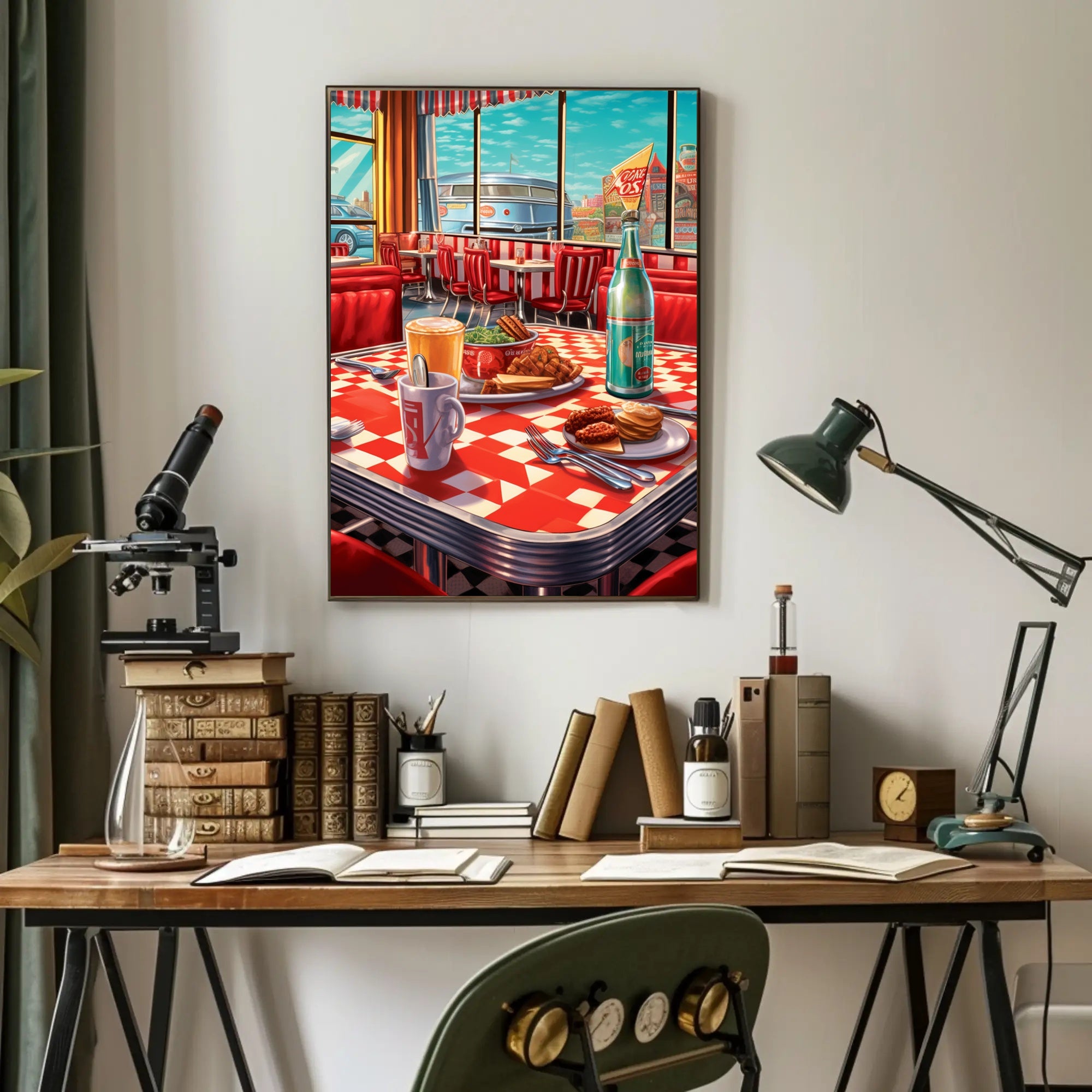 Retro Diner Delight Poster