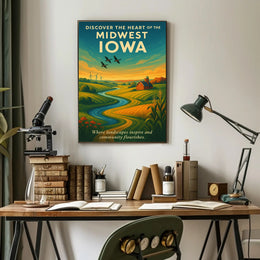 Discover The Heart Of Iowa Poster