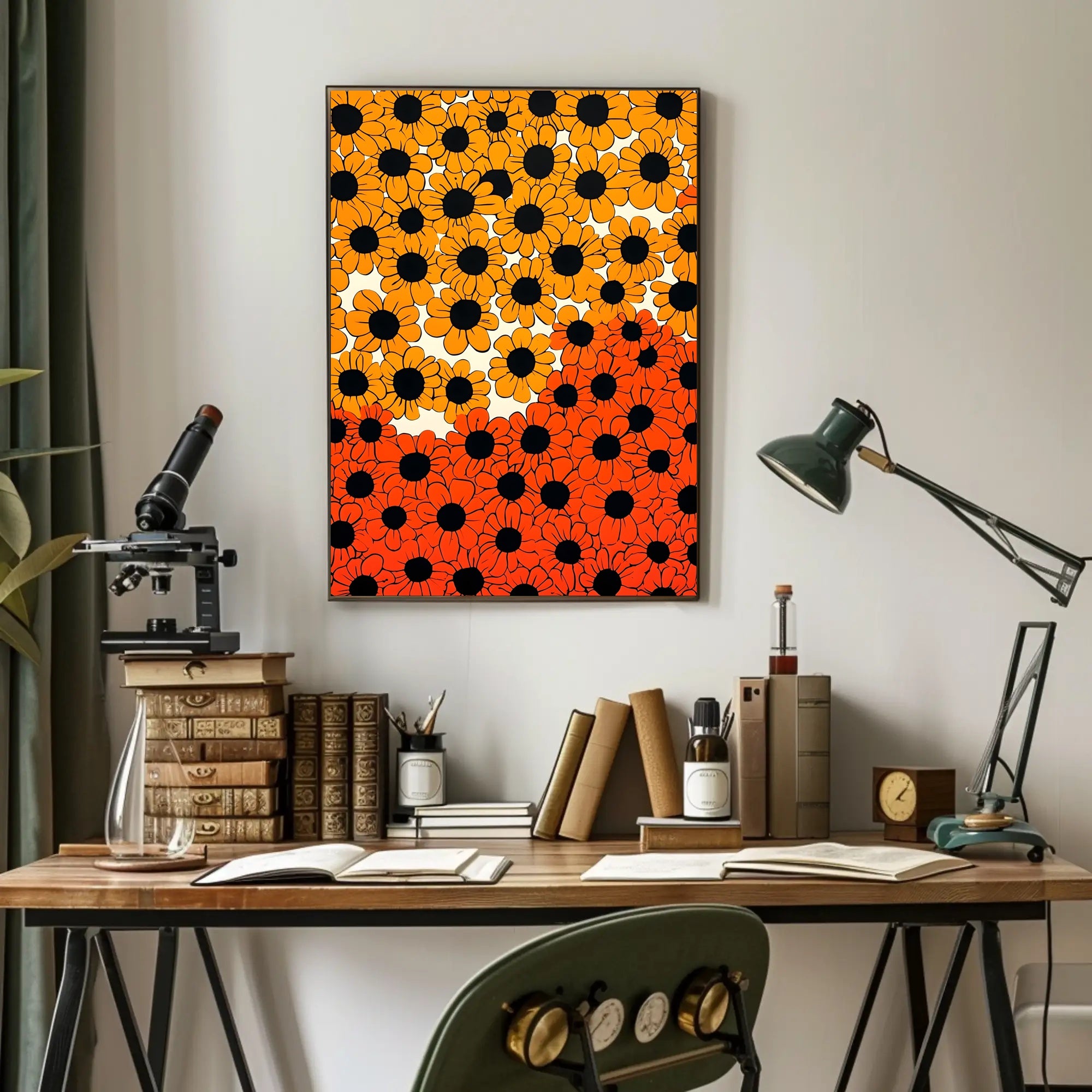Floral Harmony Poster Vibrant Botanical Wall Art