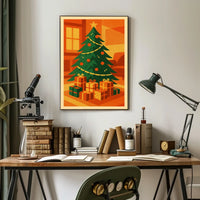 Festive Christmas Scene Poster