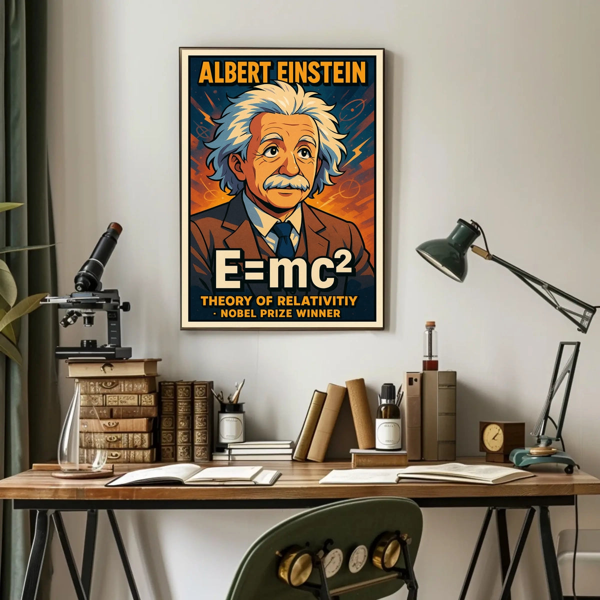 Albert Einstein Theory Of Relativity Poster
