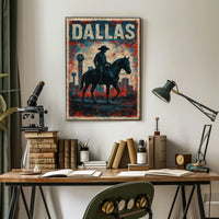 Dallas Cowboy Silhouette Poster