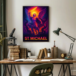 St. Michael The Warrior Archangel Poster
