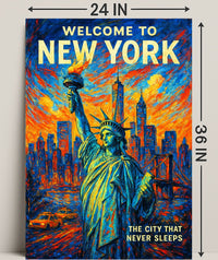 Welcome to New York Poster PosterGoat