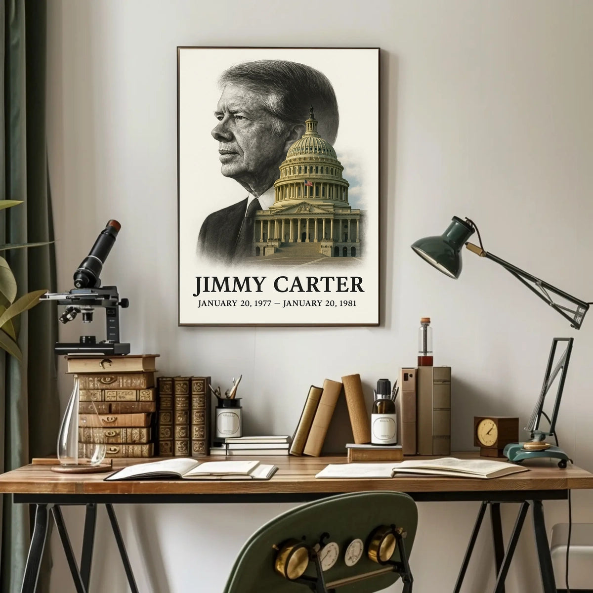 Jimmy Carter 39th President of the United States Reflections Poster