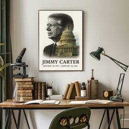 Jimmy Carter 39th President of the United States Reflections Poster