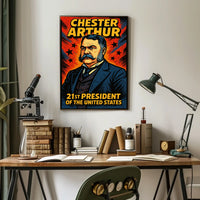 Chester Arthur 21st President Poster Wall Art Decor