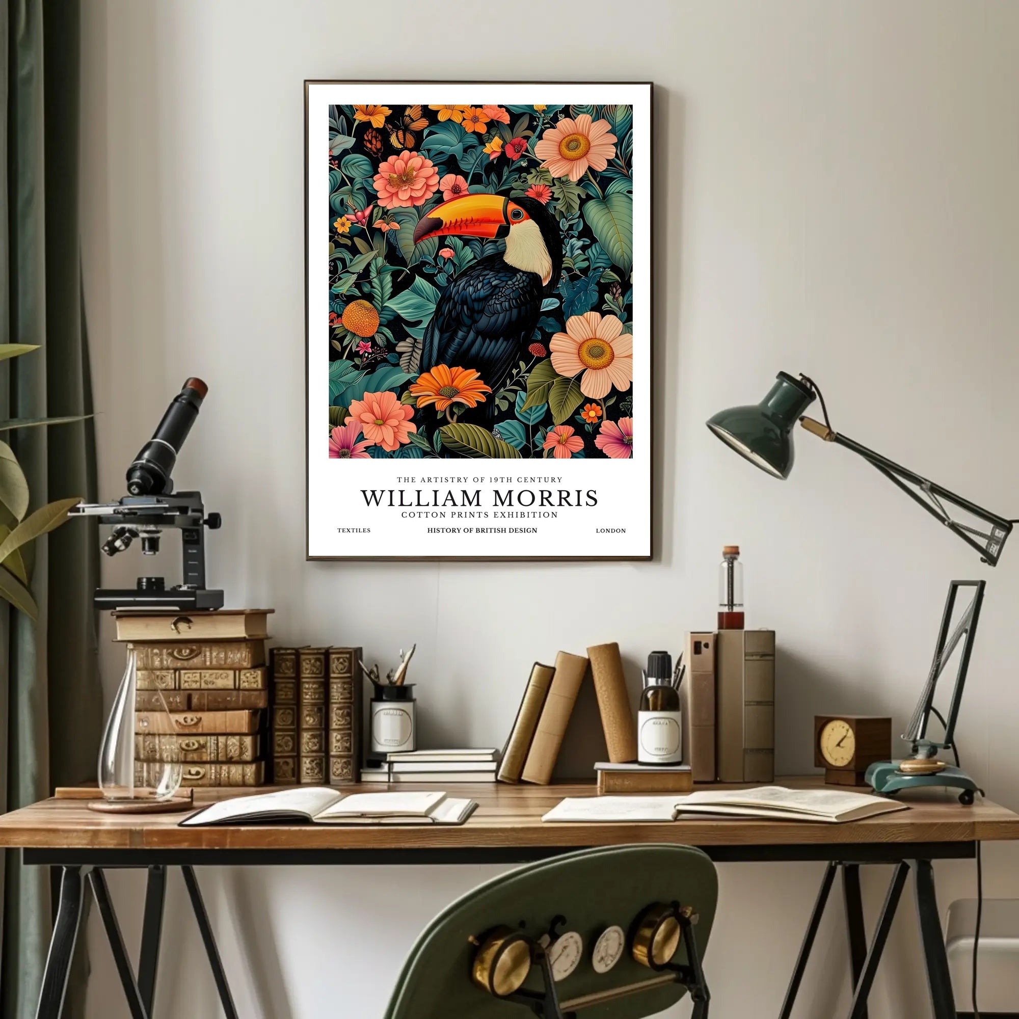 The Artistry of Nature: Vibrant Exotic Toucan Artistic Poster