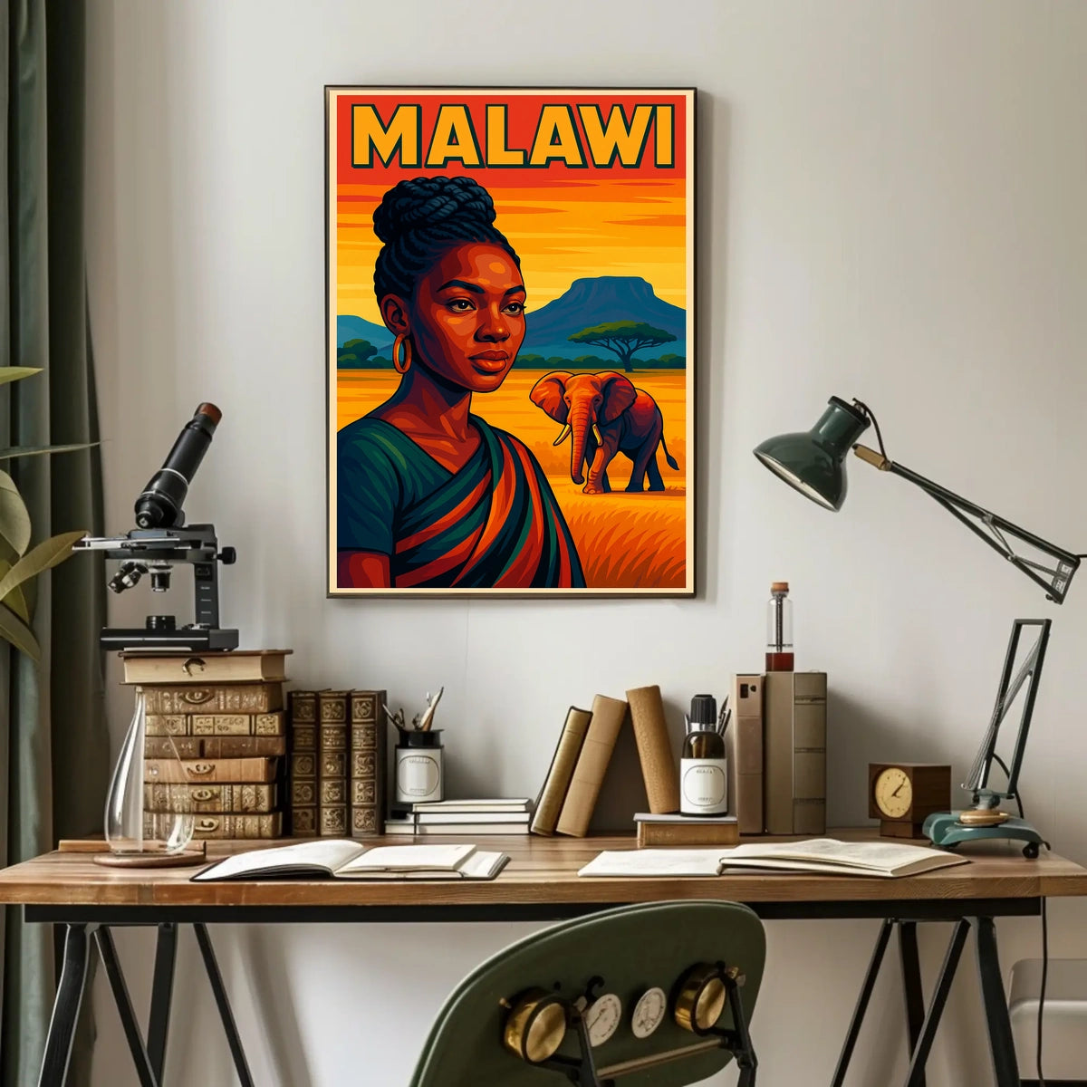 Malawi A Vibrant Portrait Poster