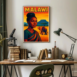 Malawi A Vibrant Portrait Poster