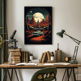 Retro Desert Adventure Poster