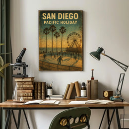 San Diego Pacific Holiday Poster