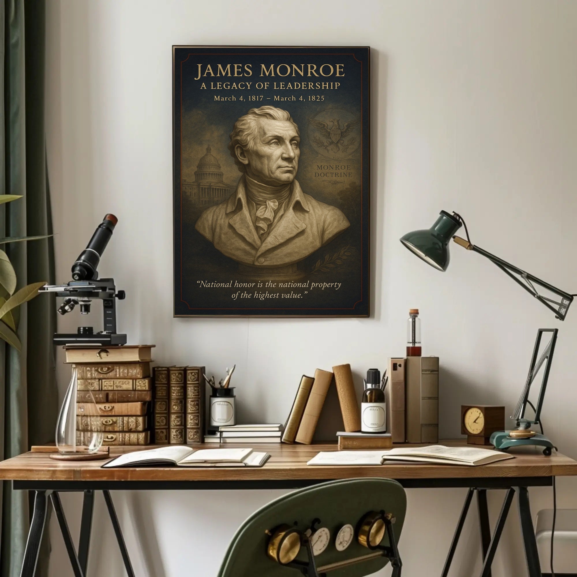 James Monroe Legacy Historical or Presidential Poster
