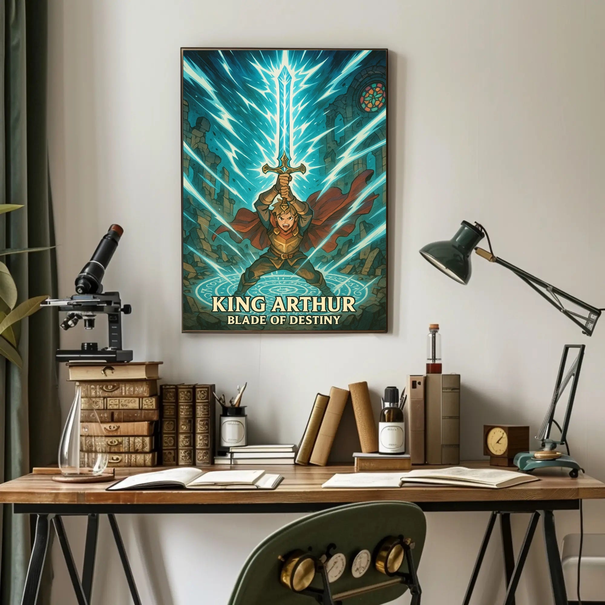 King Arthur Excalibur Fantasy Mythology Poster