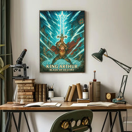 King Arthur Excalibur Fantasy Mythology Poster